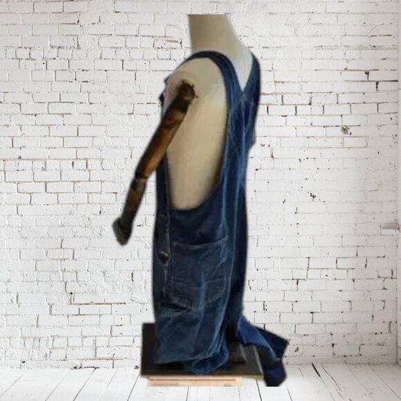 Vintage Dickies Blue Jean Overalls SZ 42 - Picture 3 of 4